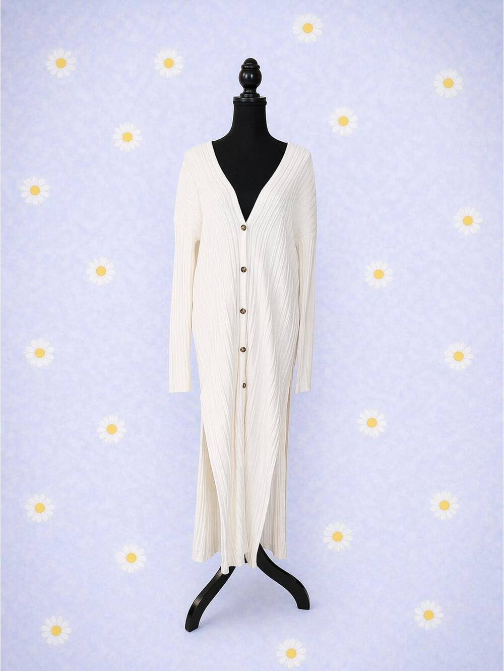 West of Melrose ribbed maxi cardigan dress boho cottagecore size large